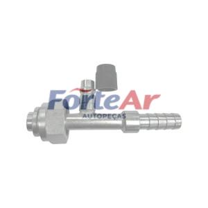 CONEXÃO ESPECIAL CASE RETA COM VALVULA R134A SAIDA #12 FA250.114