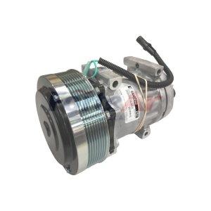 COMPRESSOR SANDEN 7H15 PASSANTE 8PK 152mm 24V SAÍDA HORIZONTAL 12 SD4300 (FA100.085)