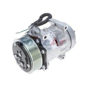 COMPRESSOR UNIV. 7H15 FIX. PASSANTE 8PK 12V SAÍDA FLEX (SANDEN OEM 4420) (FA100.016)