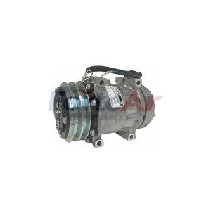 COMPRESSOR UNIV. 7H15 FIXAÇÃO PASSANTE 2A 12V SAÍDA FLEX (SANDEN OEM 4419) (FA100.017)